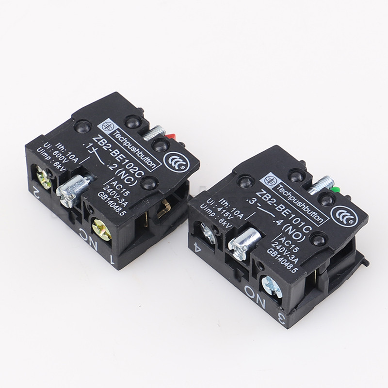 เสริม Contact ZB2-BE101C ZB2BE101C Contact โมดูล 1NO ปกติปุ่มเปิดลูกบิดฉุกเฉิน Stop Contact