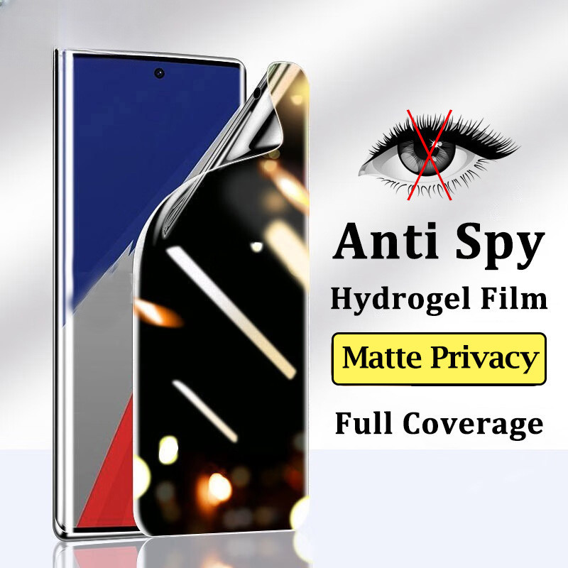Matte Anti Spy Privacy Hydrogel ฟิล์มสําหรับ Sony Xperia 1/5/10 VI/V/IV/III/II 8 1vi 1v 1iii 1ii 5v 