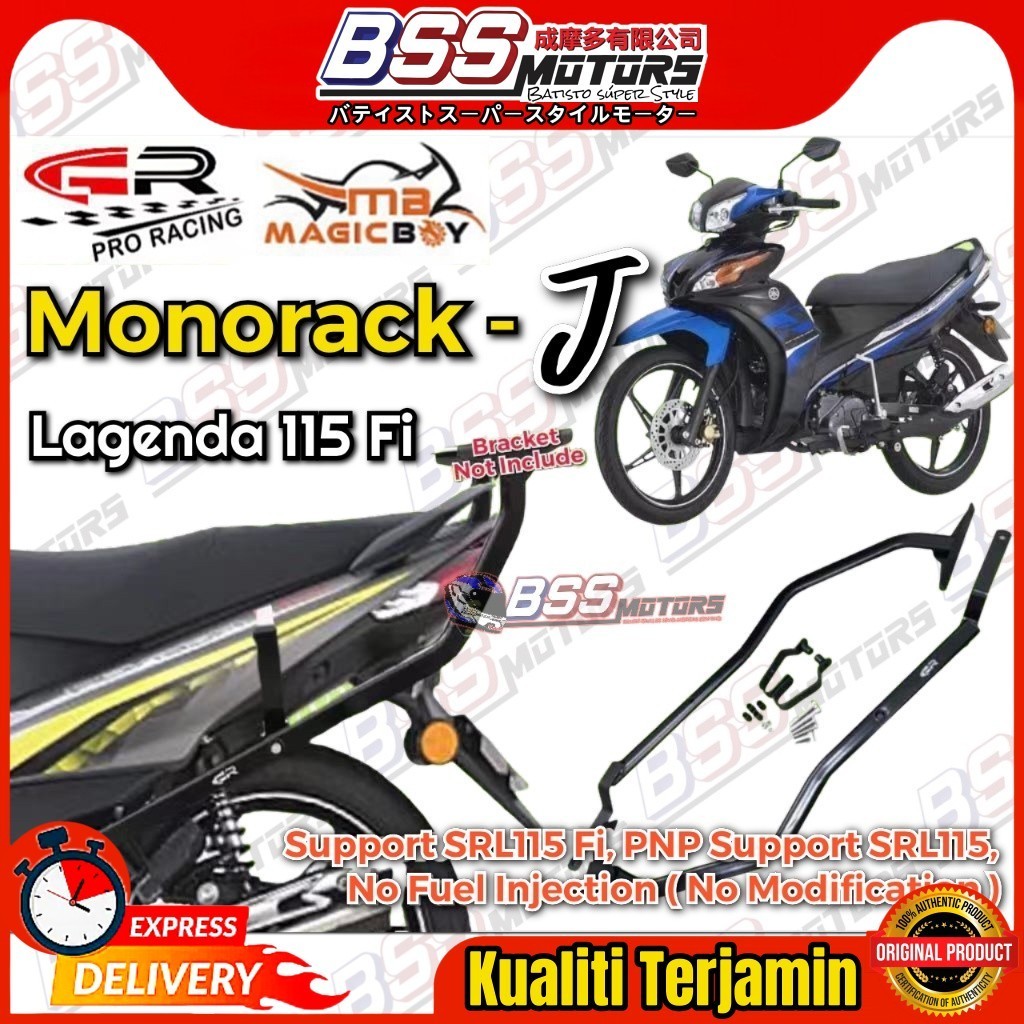 MAGICBOY GR Racing Monorack J Heavy Duty Lagenda115 Fi SRL115 Fi Lagenda 115 SRL115Fi SRL115i