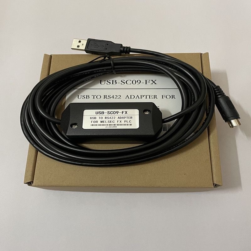 สายเคเบิลเชื่อมต่อข้อมูล USB-SC09-FX สําหรับ Mitsubishi PLC FX3U 1N 2N