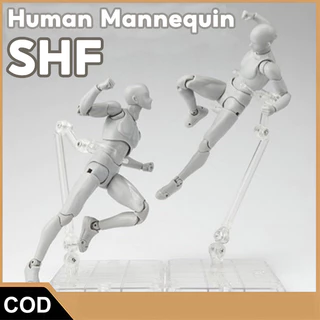 【COD】จัดส่งทันที SHF Human Mannequin ฟิกเกอร์ หุ่นโมเดล ชาย หญิง หุ่นฟิกเกอร์มนุษย์ ขยับได้ สําหรับศิลปิน