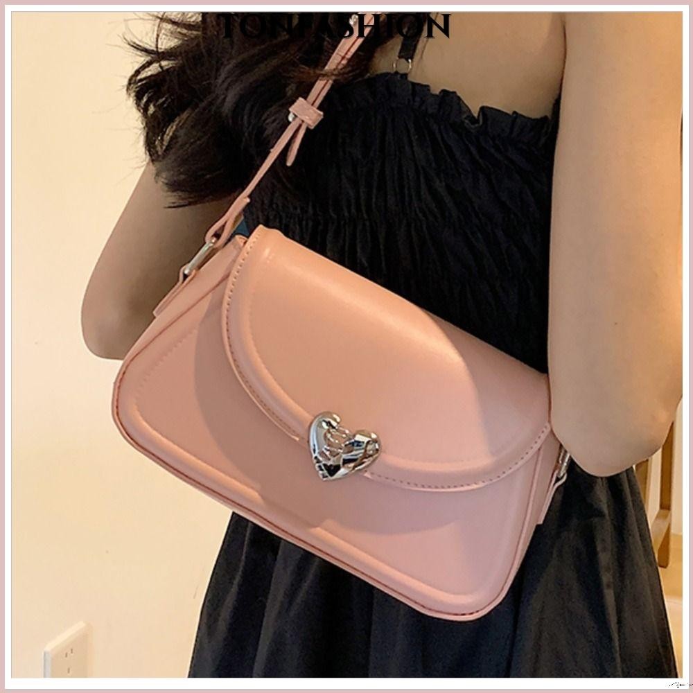 Tonfashion กระเป๋าสะพายไหล่ สะพายข้าง ใต้วงแขน หนัง PU เข้ากับทุกการแต่งกาย สําหรับผู้หญิง
