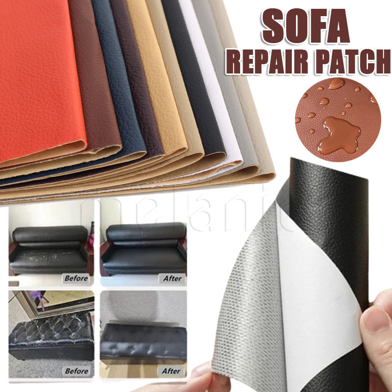 เทปซ่อมหนัง 20 * 30 ซม. / สติกเกอร์ซ่อมโซฟา หนังเทียม PVC / แผ่นซ่อมโซฟา กันน้ํา และทนทาน / แผ่นแปะซ่อมแบบติด สําหรับเบาะรถยนต์, โซฟา, กระเป๋าสตางค์