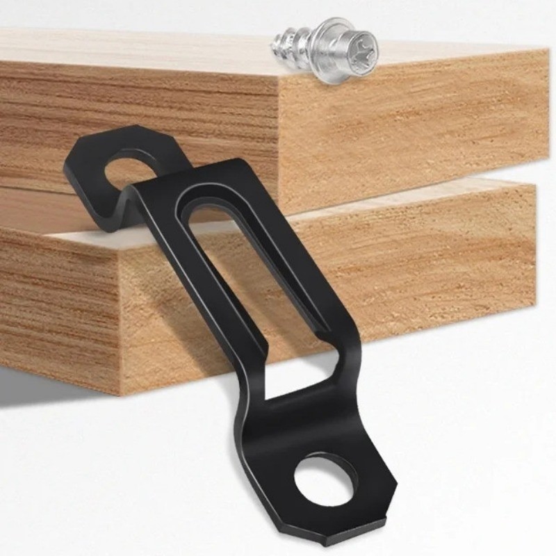 2 in 1 ตัวเชื่อมต่อสกรูซ่อนเฟอร์นิเจอร์ แบบตรง 6 ชุด - รูปที่ 3