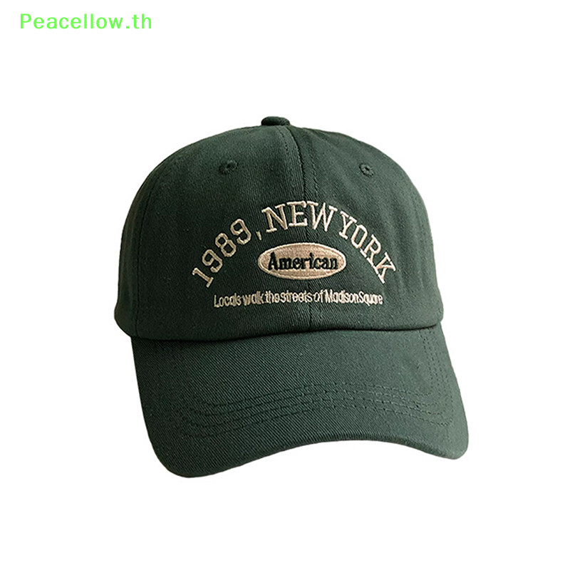 Peacellow เบสบอลปรับคู่ผู้ชายและผู้หญิงแฟชั่น Hip Hop หมวกเกาหลี Topi Unisex TH