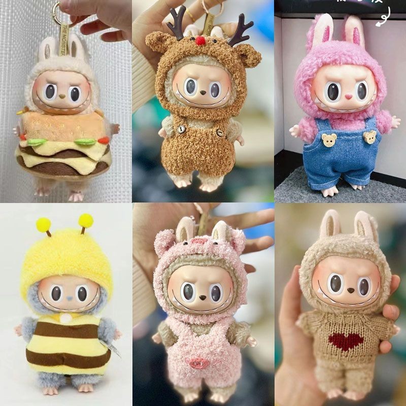 labubu macaron ชุด [Just clothes, no dolls] labubu ชุดตุ๊กตา ชุดตุ๊กตา 15cm -เสื้อผ้าตุ๊กตาไวนิล Labubu Time to Chill-อุปกรณ์ตุ๊กตา-621
