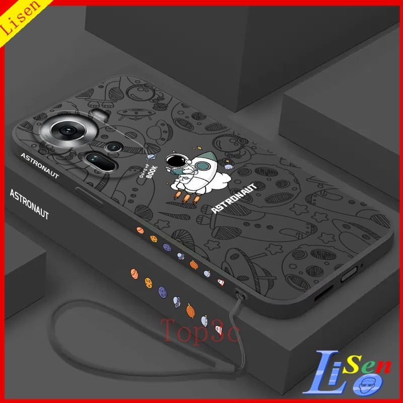 เคส OPPO Reno 11 5G Reno 11 Pro 5G Reno10 Pro 5G Reno8 5G 8z 5G Reno7Z 5G Reno 7 5G Reno 8T 5G 6 5G Reno 6Z 5G Reno5 เคสโทรศัพท์มือถือ ซิลิโคน ลายการ์ตูนนักบินอวกาศ สําหรับ TKA
