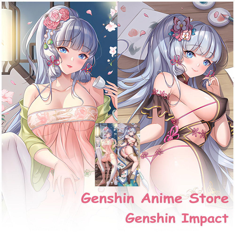 Kamisato Ayaka Genshin Impact Dakimakura ปลอกหมอน ลายอนิเมะ 2 ด้าน เซ็กซี่ สําหรับตกแต่งบ้าน