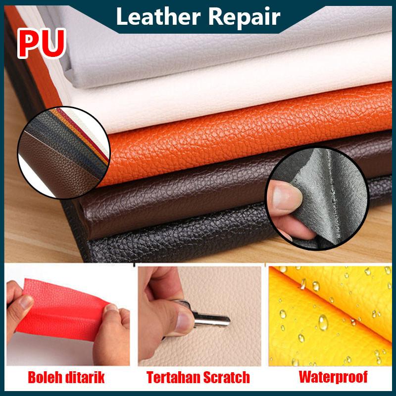 Pu หนังซ่อม Self-Adhesive Self-Adhesive Patch Stick บนโซฟา Patch Self กาว Stick ซ่อมหนัง