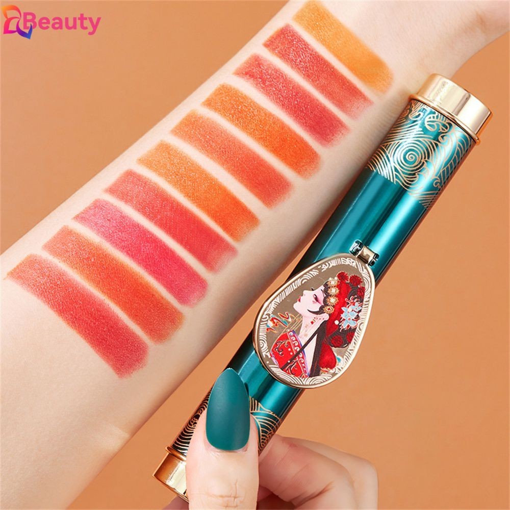 Agag Magic Ten Color Lipstick A Ten Color Double Tube Matte Lipstick Lip Glaze Not Easy To Take Off Makeup Student Female GOODDAY
