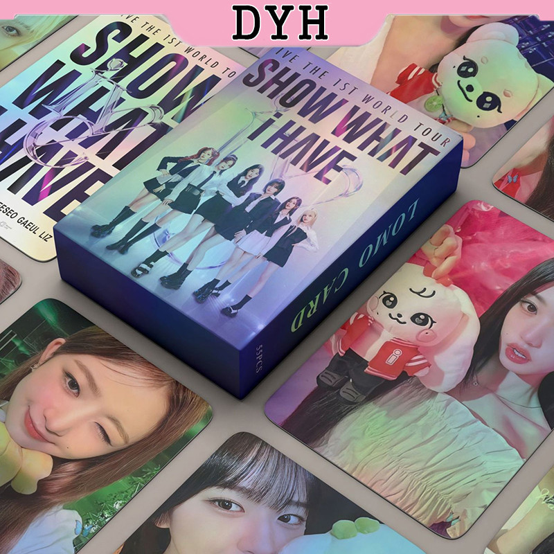 โปสการ์ด โฟโต้การ์ด อัลบั้ม KPOP IVE Laser Card SHOW WHAT I HAVE 55 ชิ้น/กล่อง