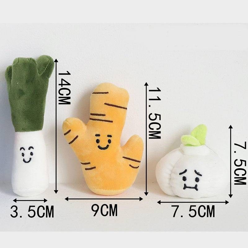 สุนัข Squeaky ของเล่นผักลูกสุนัขของเล่น Chew ของเล่นสําหรับสุนัขทําความสะอาดฟันทนต่อการกัด Interative ของเล่น Chew Squeak ของเล่นซ่อนอาหารสุนัข - รูปที่ 4