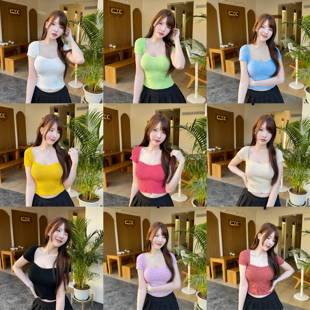 Aurora 🛒พร้อมส่ง🚚 เสื้อเปิดไหล่ แขนสั้น เว้าอก เรียบหรู เริ่ดมาก ผ้ายืดนิ่ม sexy lady สาวอวบใส่ได้ เซ็กซี่ขั้นสุด 70009