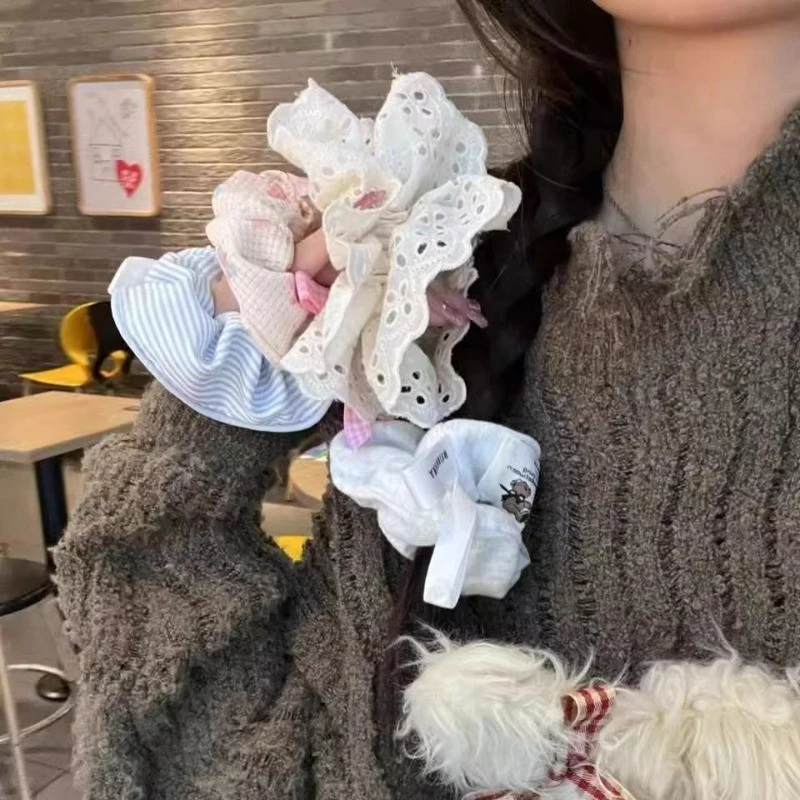 ใหม่ ยางรัดผมหางม้า ขนาดใหญ่ สีสันสดใส สําหรับเด็กผู้หญิง thumbnail 10
