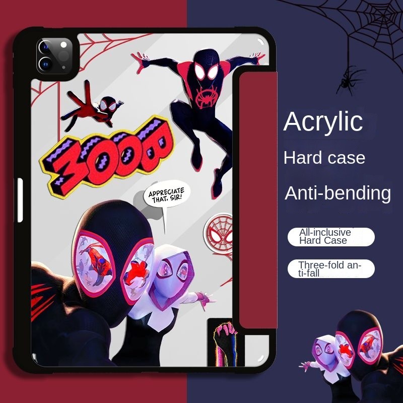 iPad 10th การ์ตูนน่ารัก Dark Spider Man สําหรับ iPad gen9 รูปที่ 4