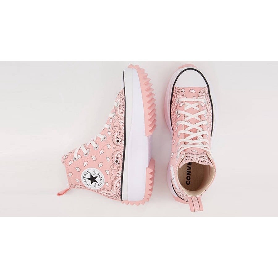 ♞,♘,♙Converse Run Star Hike Paisley Storm Pink Sneakers รองเท้า train