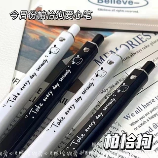 ปากกาเจลสีดํา 0.5 มม. เหมาะสําหรับลายการ์ตูนน่ารักของนักเรียน