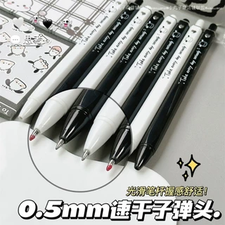 ปากกาเจลสีดํา 0.5 มม. เหมาะสําหรับลายการ์ตูนน่ารักของนักเรียน