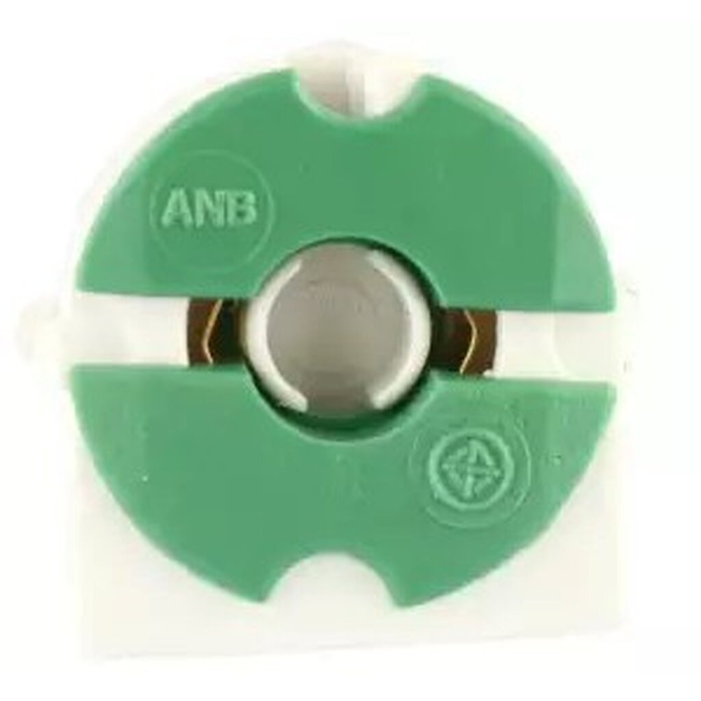 ANB ขั้วรับหลอดนีออน T8 แบบขาเยอรมันเต็มท่อน สีเขียว รุ่น F-105 หรือ รุ่นแป้น (ต่ออัน) ครึ่งท่อน แป้