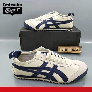 (Ф) ♞,♘,♙((BR 34-42) Onitsuka Tiger Mexico 66 รองเท้าผ้าใบ พื้นเตี้ย สําหรับผู้ชาย