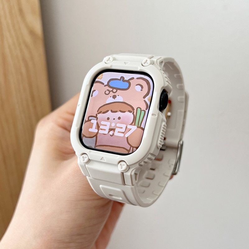 สายนาฬิกาข้อมือ แบบใส กันกระแทก สําหรับ Applewatch 8th Generation se7654