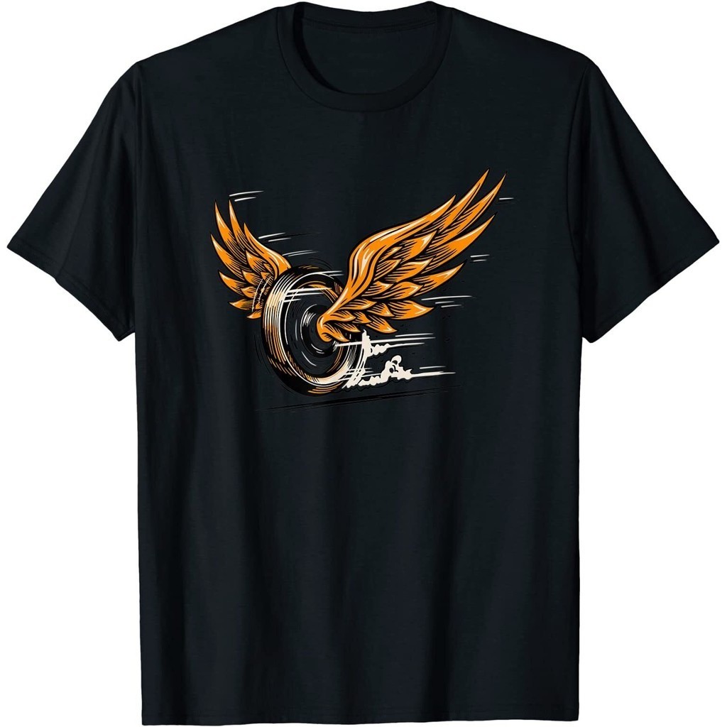 Vintage Winged Wheel Motorcycle Biker Retro Classic T-Shirt