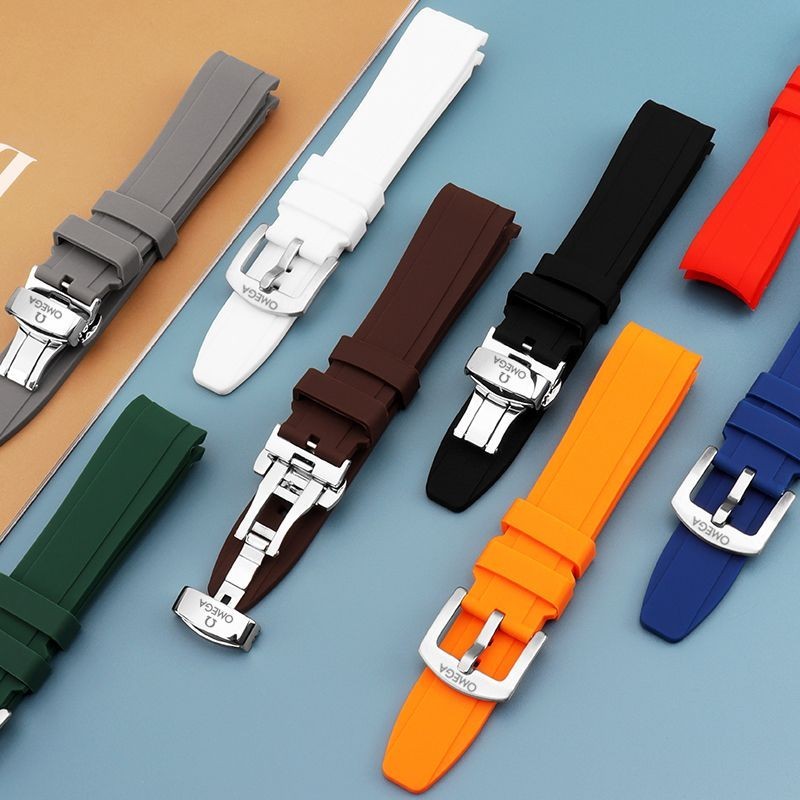สายนาฬิกาข้อมือซิลิโคน กันน้ํา ขนาด 20 มม. สําหรับ Omega Swatch Omega Swatch Planet Joint Moon Mercury Arc
