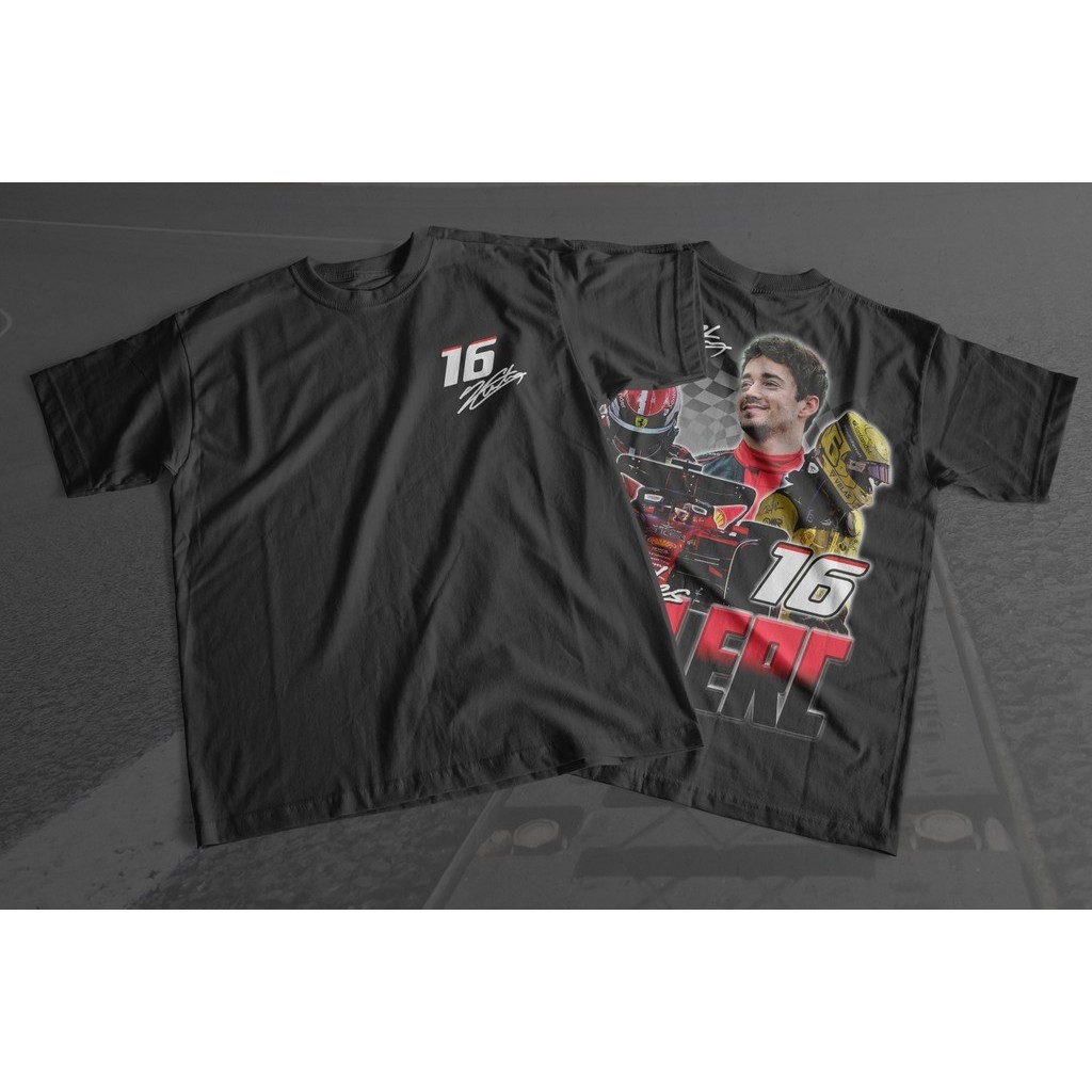 Charles Leclerc Formula 1 Racing Graphic T-shirt, 2023 F1 Racing Shirt, Motorsport Clothing F1, Scud