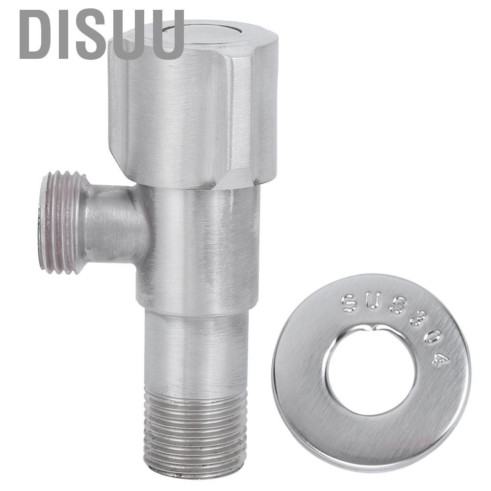 Disuu /2in Thread Stainless Steel Hot Cold Stop Valve Angle Kitchen Basin T Us