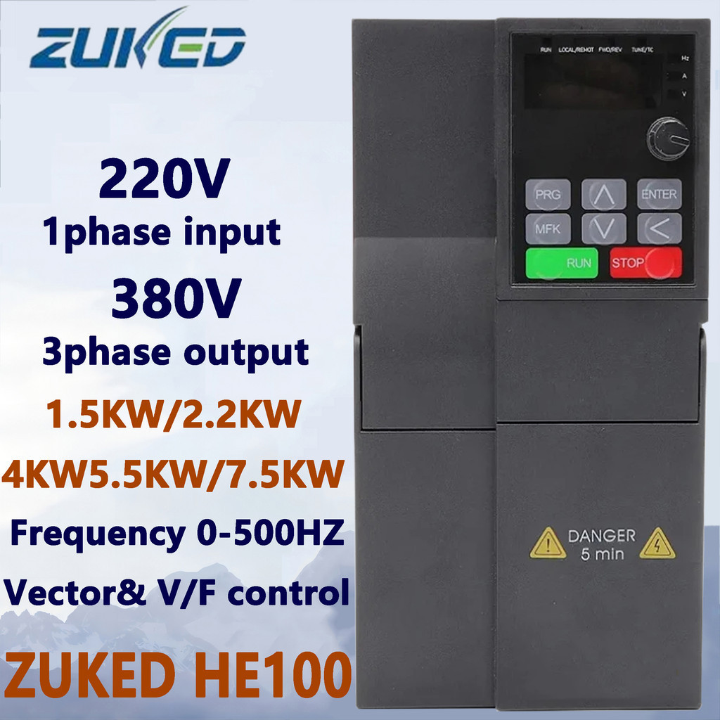ตัวแปลงความเร็วมอเตอร์ 220V เป็น 380V VFD 7.5KW 11KW 15KW 18.5KW 22KW