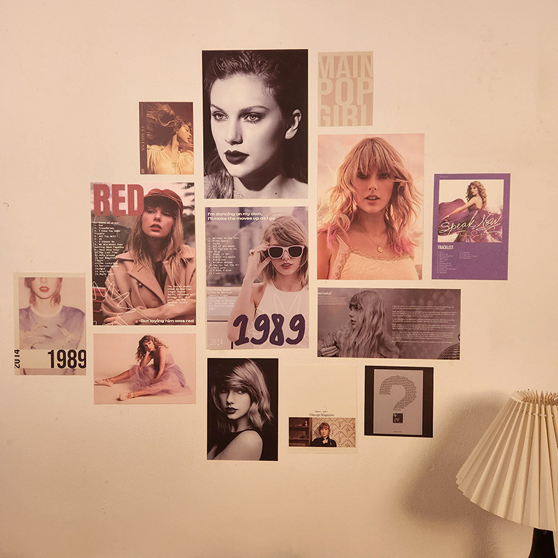 สติกเกอร์โปสเตอร์ Taylor Swift Taylor สไตล์เรโทร สําหรับติดตกแต่งผนังห้องนอน