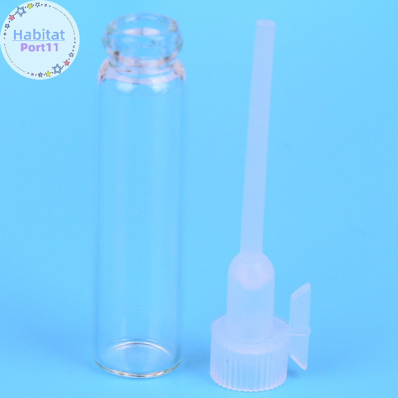 Habitatport 10/50ชิ ้ นมินิ 1ml ขวดแก ้ วขวดห ้ องปฏิบัติการเปล ่ าน ้ ํามัน th
