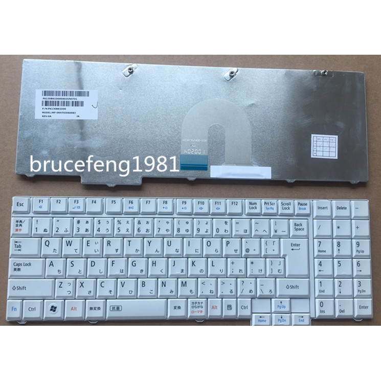 NEC LL550/W LL750/B LL750/AS Series คีย์บอร์ดสีดําสีขาวญี่ปุ่น JP