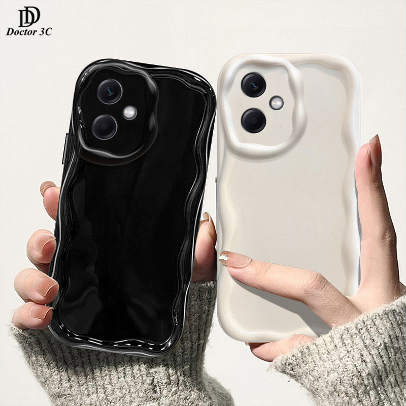 ใสหยักครีมขอบถุงลมนิรภัยกันกระแทกนุ่มโทรศัพท์กลับกรณีปกRedmi 14R 14C 13 13C 12C 11A 10 10C 9C 10A 9 