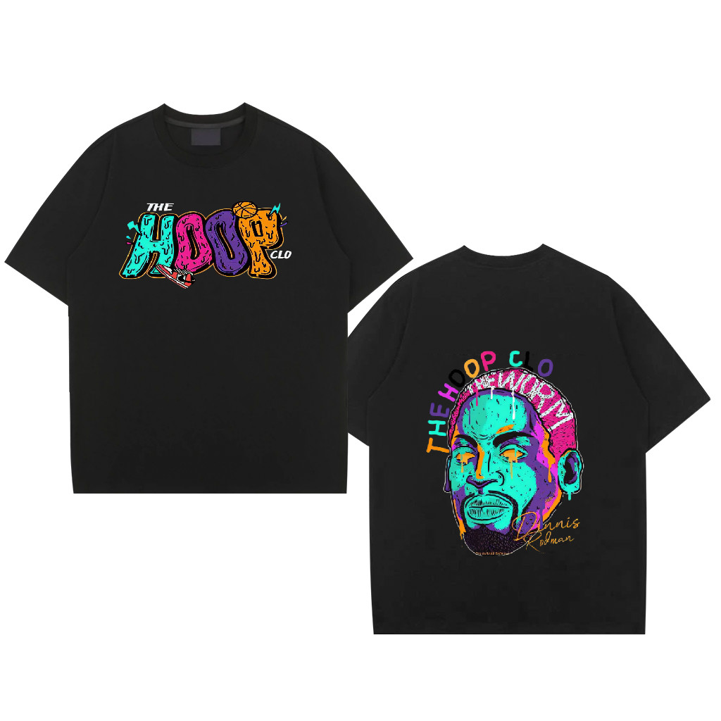 [⚡⚡Flash sale⚡⚡]Dennis Rodman BULL ทีม การพิมพ์ ระดับไฮเอนด์ กราฟฟิตี แฟชั่น ระบายอากาศได้ กีฬา แขนสั้น COD