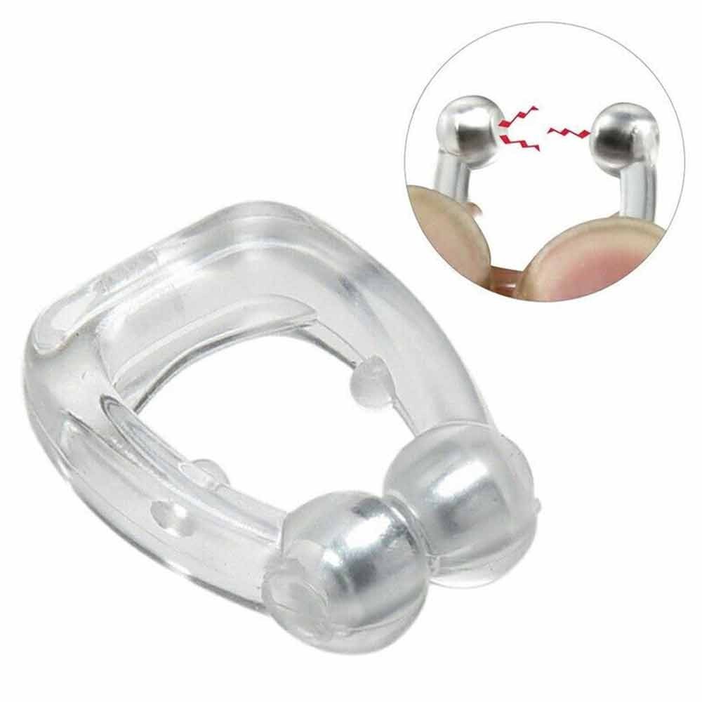 4x Anti Snoring Nasal Snore Stopper Silicone Magnetic Sleep Aid Device Nose Clip