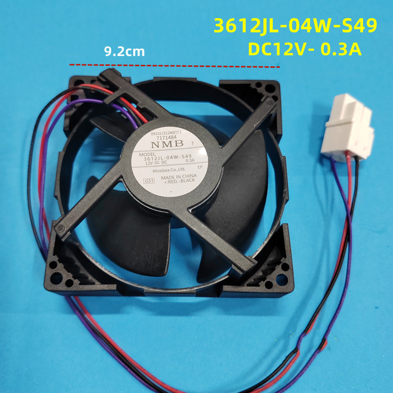 เหมาะสําหรับ Samsung ตู้เย็นตู้แช่แข็งพัดลม DC พัดลม 3612JL-04W-S49 12V 0.3A