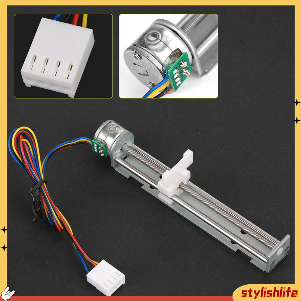 [stylishlife] 80 มม. 12V DC Stepper Motor Two-phase Widely Used Electronic Linear Stepper Motor สําห