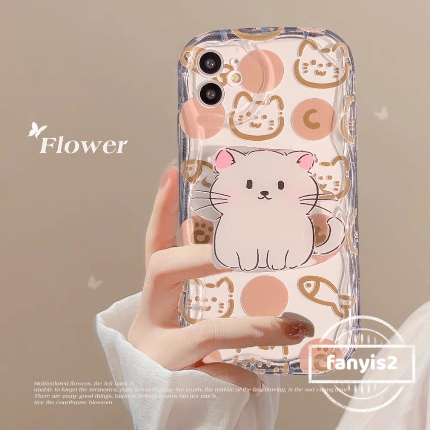 Huawei Nova 5T 7i P 50 40 30 Pro Mate 50 40 30 Pro Huawei Nova 8se 8i INS การ์ตูนน่ารัก แมว กราฟฟิตี เคสโทรศัพท์ ใส นุ่ม ป้องกัน ฝาหลัง