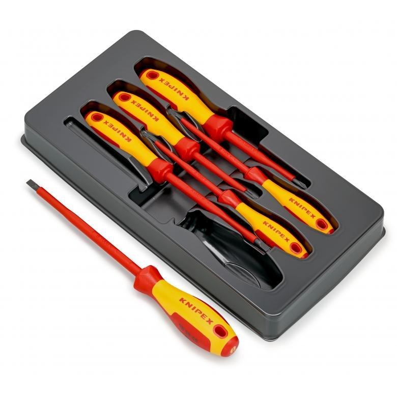 ไขควงเช็คไฟ Knipex ชุดไขควงกันไฟ VDE1000V รุ่น 002012V01