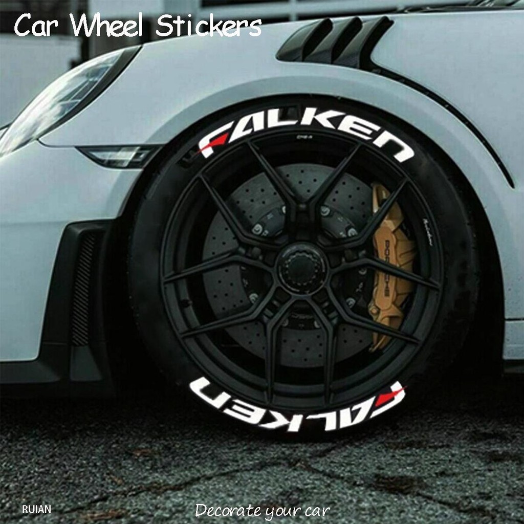 Falken สติกเกอร์โลโก้ตัวอักษร ยางล้อรถ และรถจักรยานยนต์ ทนทาน อุปกรณ์เสริม สําหรับตกแต่งล้อรถมอเตอร์ไซค์