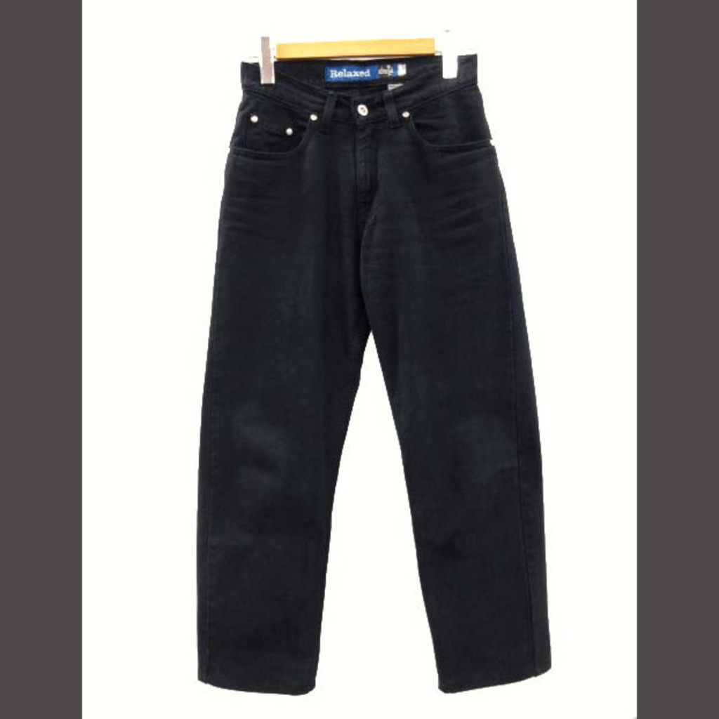 Levi's 90s Silver Tab Tapered Denim Pants Black Direct from Japan Secondhand