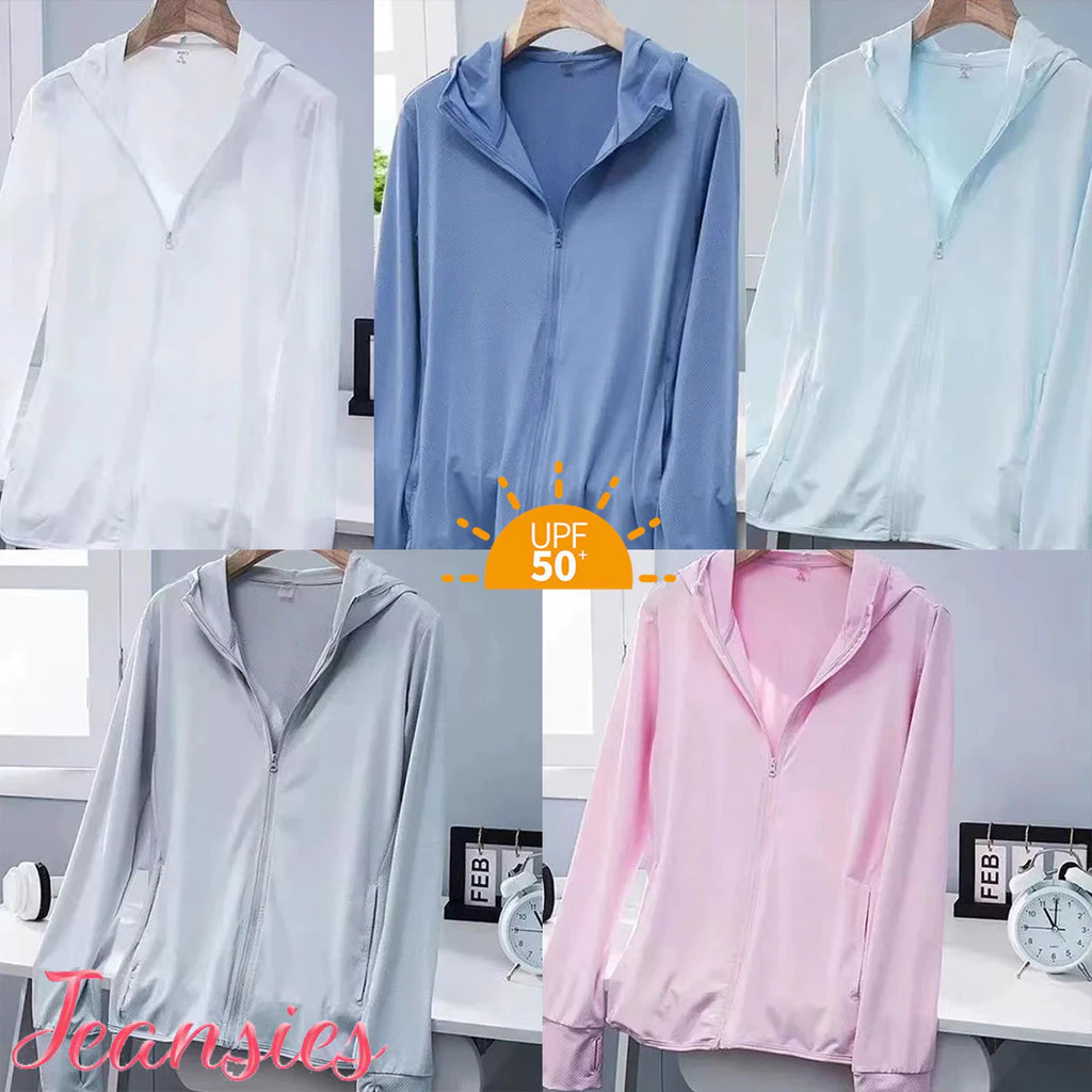 จัดส่งจากประเทศไทย✅ เสื้อกันแดด UPF50+ ผ้าไอซ์ สำหรับกิจกรรมกลางแจ้ง รุ่นใหม่ ชุดฤดูร้อน หลายสี