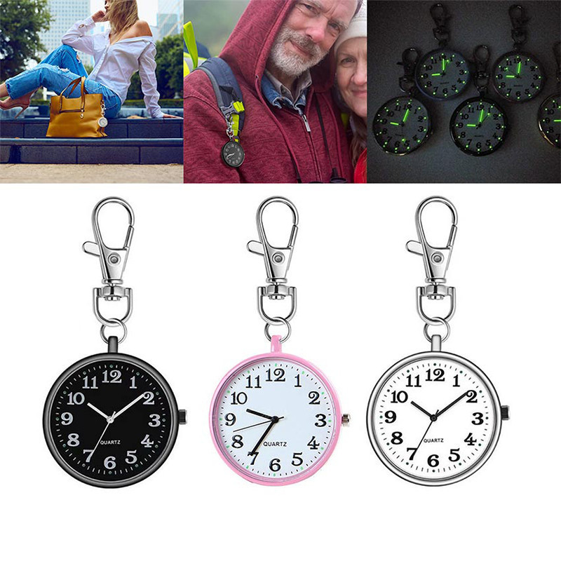 ร้านคนไทย! พวงกุญแจนาฬิกาพ็อกเก็ต เดินได้จริง สไตล์วินเทจ หลักสี สําหรับหมอ พยาบาล - รูปที่ 2