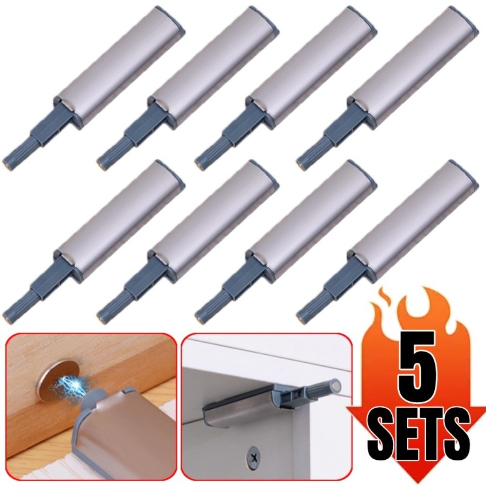 Home Push To Open Door Bouncers สแตนเลส Magnetic Push Latches สําหรับประตูตู้
