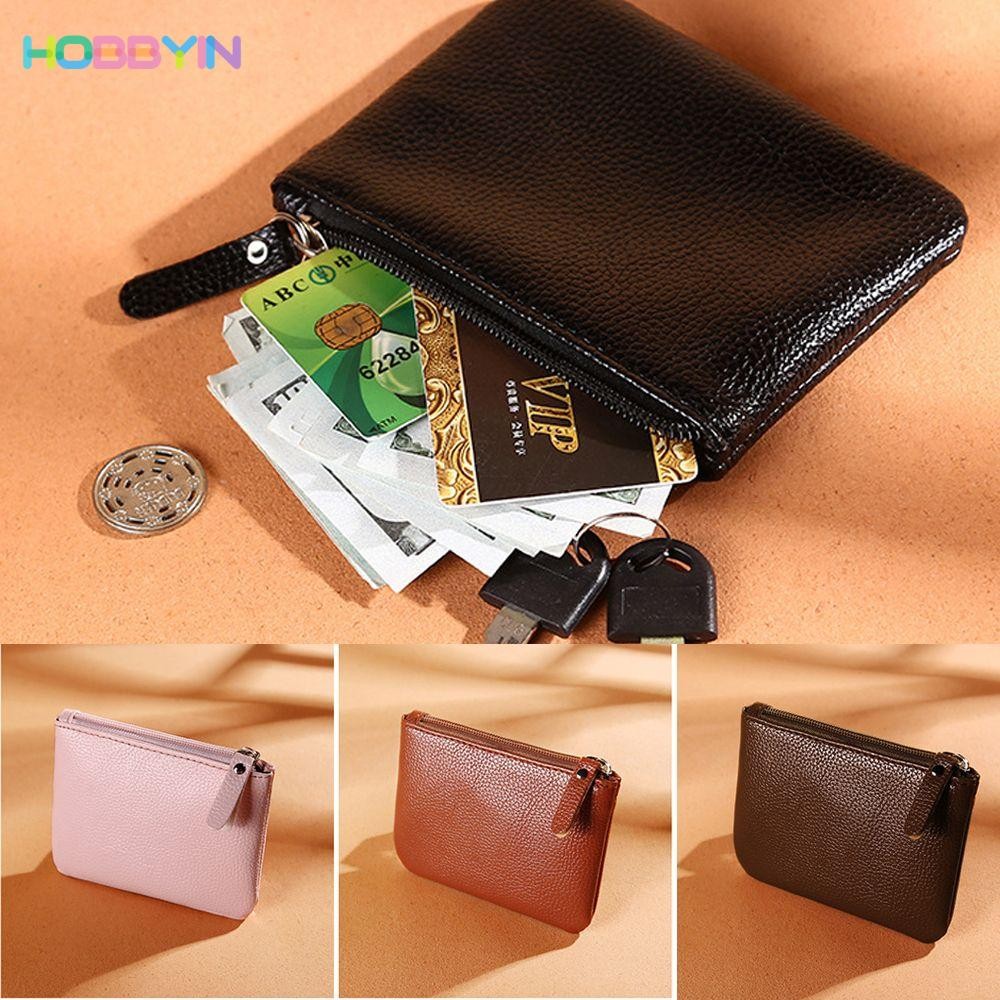 HOBBYIN กระเป๋าสตางค์ เนื้อแมตต์ สําหรับใส่บัตรเครดิต เหรียญ บัตรเครดิต ของขวัญ