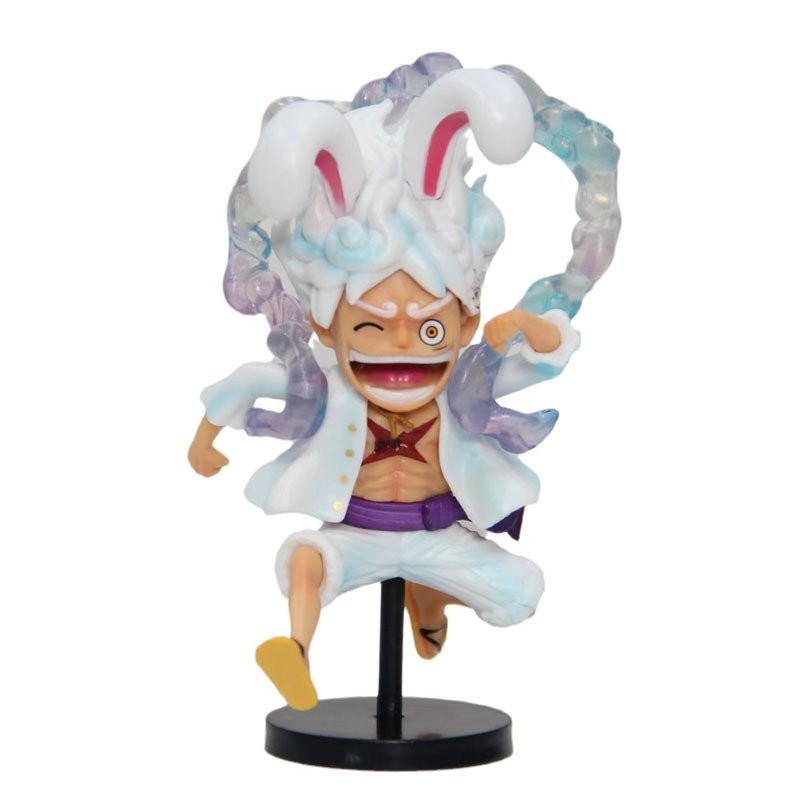 [New Product Special Offer]Q Anime Luffy Bunny Ears Luffy Figure One Piece Japanese Anime Peripheral