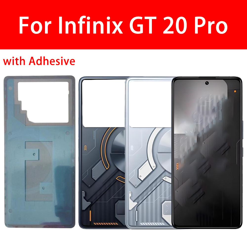 Original สําหรับ Infinix GT 20 Pro X6871 ฝาหลังแบตเตอรี่ประตูด้านหลังกรณีพร้อมโลโก้