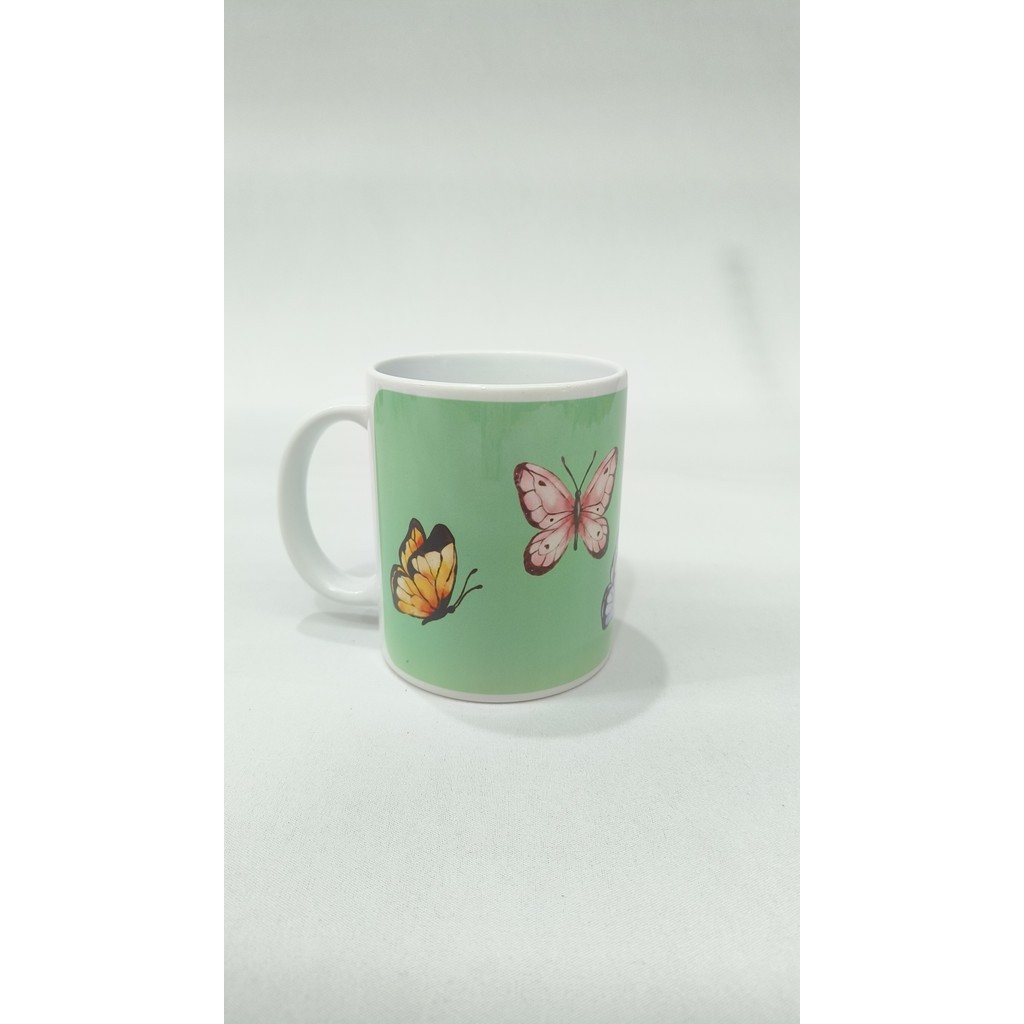ผีเสื้อเซรามิค CUP ของที่ระลึก แก้วมัค แก้วกาแฟ ชา 11 Oz