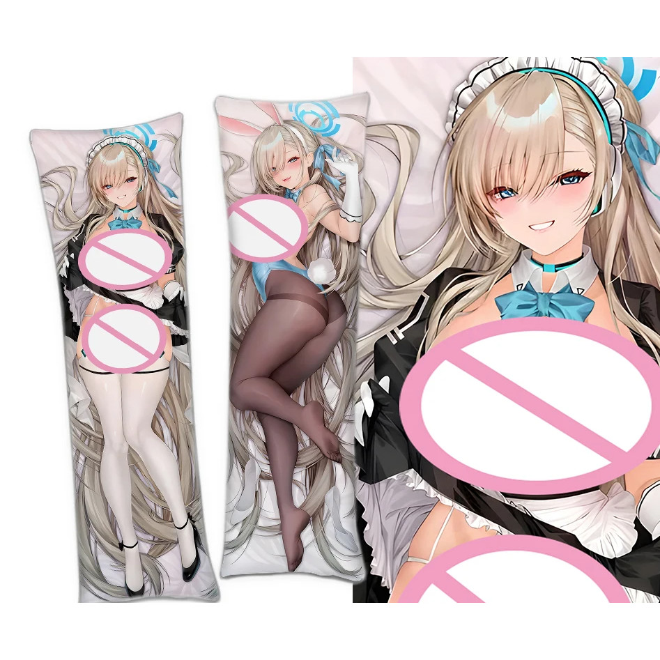 อะนิเมะ Ichinose Kykyou Anchorage Dakimakura ปลอกหมอนเกม Blue Archive Kanna Ogata Hasumi Otaku ตกแต่